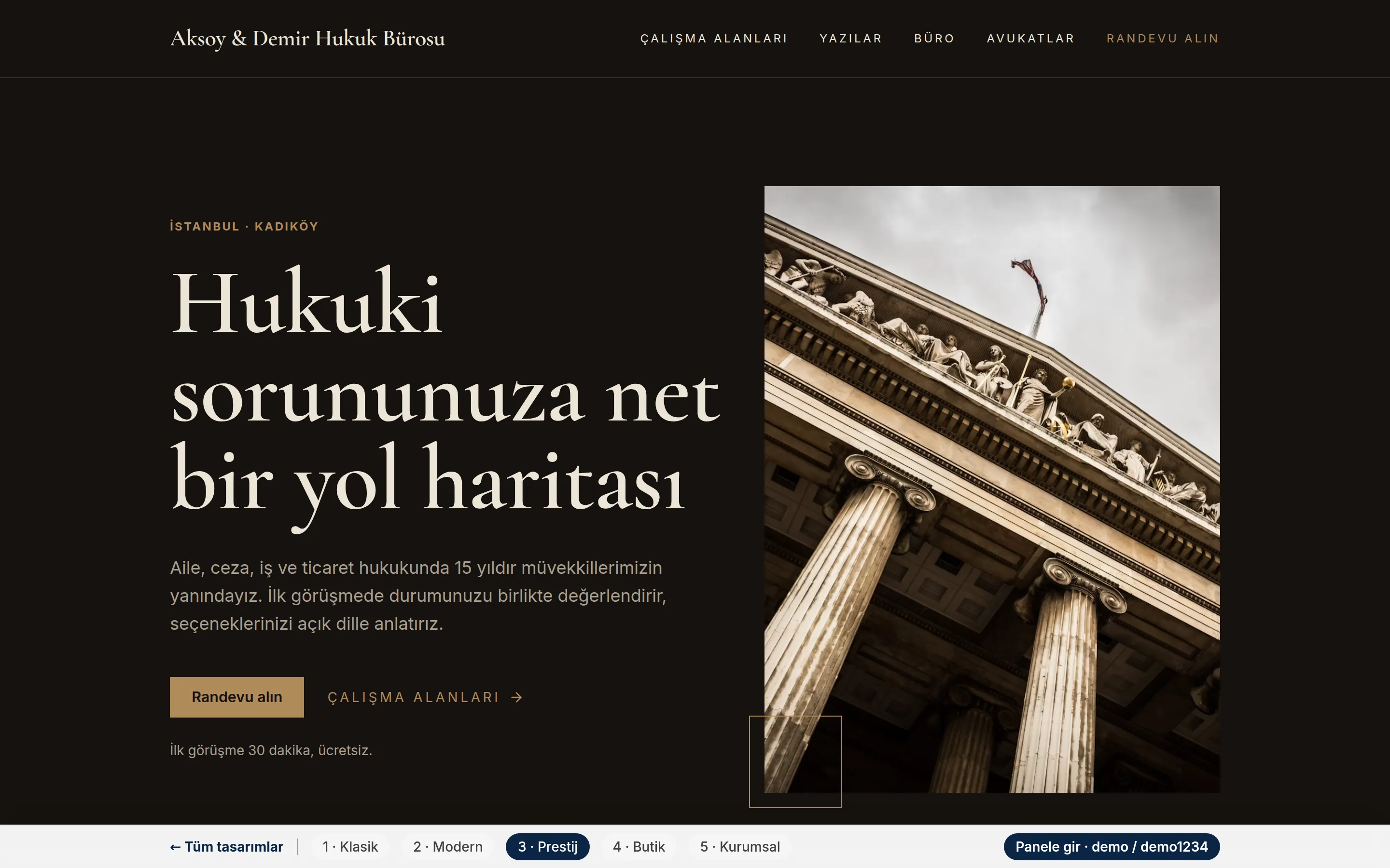 Tasarım 3 — Prestij